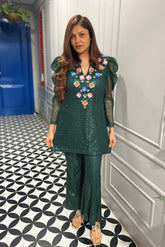 Floral Work Sequin Set